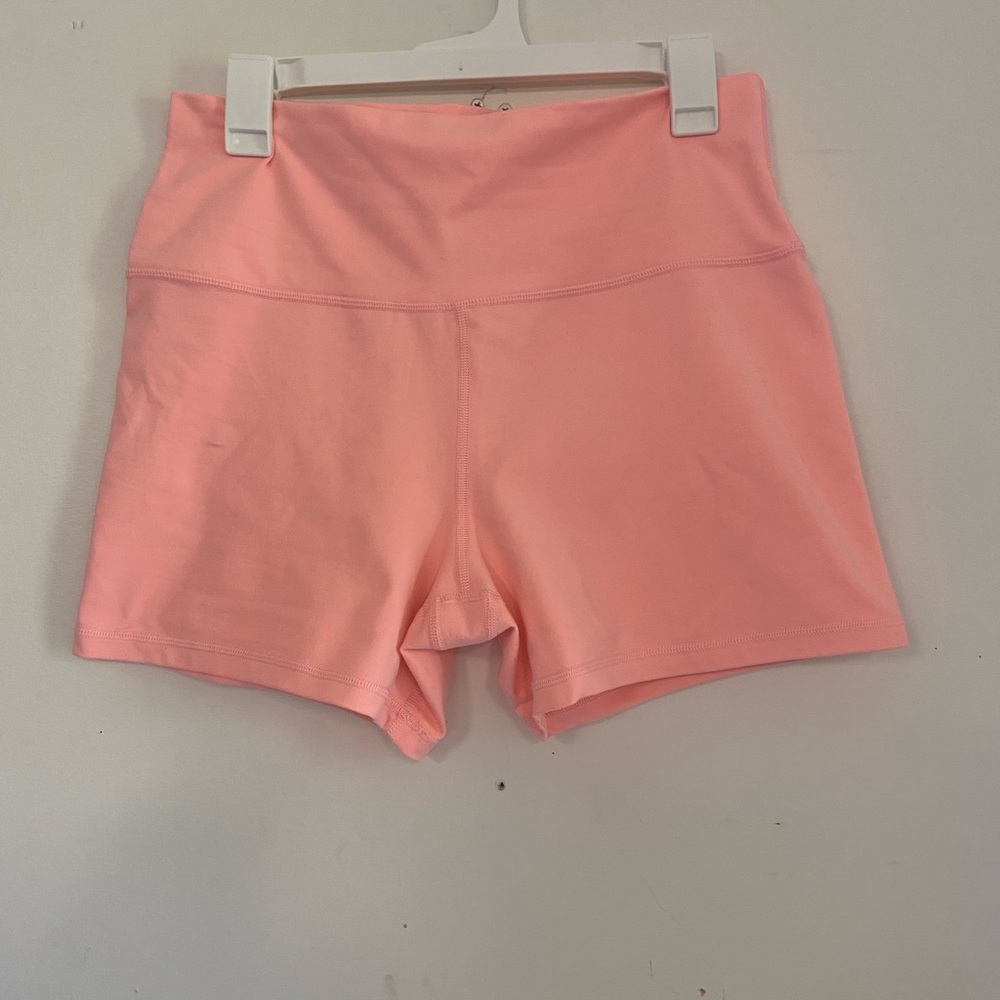 Aerie Hugger “5 Inseam High Waist Pink Biker Shorts
